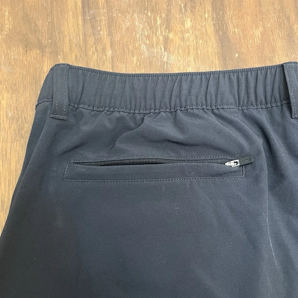 Chubbies Drawstring Shorts Mens 2XL Black Chino Polyester Spandex 8 Inseam